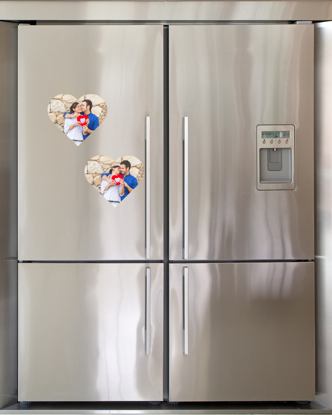 Magnete Herz – 2er Set | Dekorative Kühlschrankmagnete